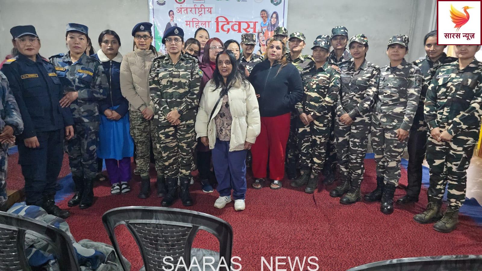 एसएसबी ने नेपाल प्रहरी के साथ मनाया महिला दिवस।